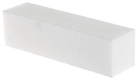 TOYANDONA 10pezzi Nail Buffer in Spugna Bianca Limetta Abrasiva Manicure e Pedicure Blocco Levigante Durevole e Lavabile per Unghie di Mani e Piedi Strumento Professionale e Domestico