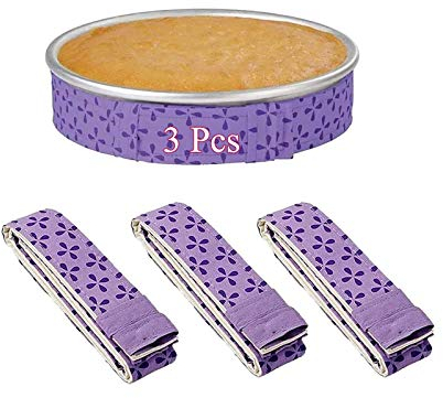 3 Pack Bake Even Strip, Cake Pan Dampen Strips,Super Absorbent Thick Cotton, Cake Strips for Cake Pan Strips Baking Tool