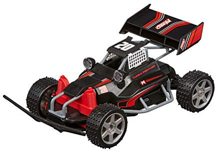 Nikko 10042 Race Buggies Night Panther, ferngesteuertes RC Auto, Offroad Fahrzeug bis 7,5 km/h, Multidirektionale Fernbedienung 2,4 Ghz, für Kinder ab 6 Jahre, Buggy ca. 23 cm, Rot/Schwarz