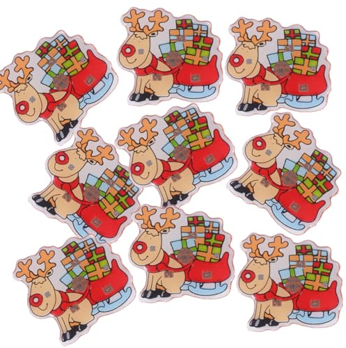 50 Stück Weihnachten Schneeflocken Elch Anstecknadel Pins Leuchtende Abzeichen Mitgebsel Für Party Schmuck Kinder