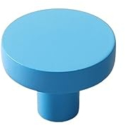 EGNIAN 2 Stück goldene Schrankknöpfe, Schwarze Küchengriffe, Zinklegierung, Bunte Möbelknöpfe for Kinderzimmer, 30 mm Schranktür (Color : Blue 30mm)