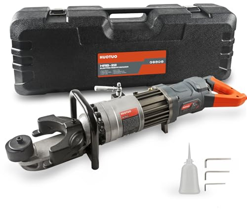 HUOTUO 7/8 Zoll Elektrische Hydraulische Stabbiegemaschine 1150W Hydraulische Stabbiegemaschine #7 10-22mm Stabstahl innerhalb 2.5-3 s Einfaches Biegen von Stabstahl HRB22