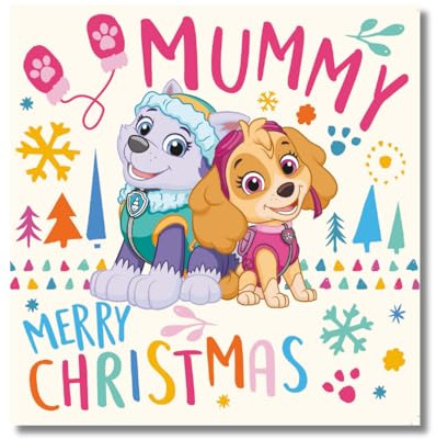 Danilo Promotions LTD Offizielle Paw Patrol Weihnachtskarte für Mama, Mama