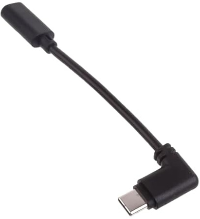 Adattatore da USB femmina a USB C maschio, adattatore da USB a tipo C - Adattatore ad angolo retto per cavo USB C - Cavo di trasferimento dati audio video HD da 5 Gbps per telefoni cellulari, tabl