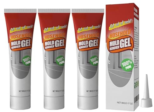 Mold Remover Gel, Ne-Xa Remover Gel, Powerful Household Cleaning Gels for Bathroom & Kitchen Tile Gaps, Walls & Grout, Safe Formula Not Damage the Surface (3pcs)