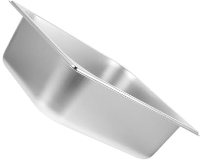 COLLBATH Grand Contenant Alimentaire en Acier Inoxydable Argenté Capacité Élevée Cuisine et Fête, Bac Gastro pour Service et Présentation Polyvalent