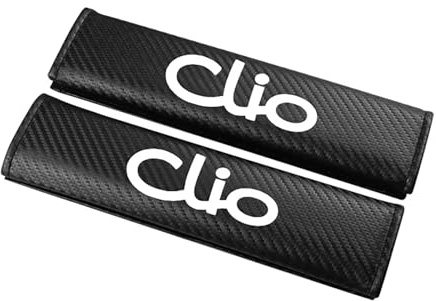 WWMOZ Auto Cuscinetti Cinture Sicurezza,Protezione Cintura Sicurezza Auto,per Renault Clio,Traspirante Confortevole Rimovibile Copricintura