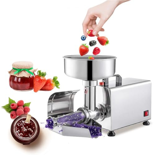 星姿 Macchina commerciale del filtro del pomodoro,Filtro alimentare in acciaio inossidabile e macchina per salse,Macchina per marmellata in acciaio inossidabile da 450W per salsa di mirtilli e fragole