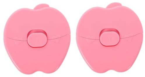 LOORGVEL 2 pièces Tondeuse à Cheveux Garçon Fille Pomme Compacte Outil de Coupe Mini Portable avec Peigne Intégré Trimmer Doux pour Cheveux Fins et Fourches Pratique pour Voyages et