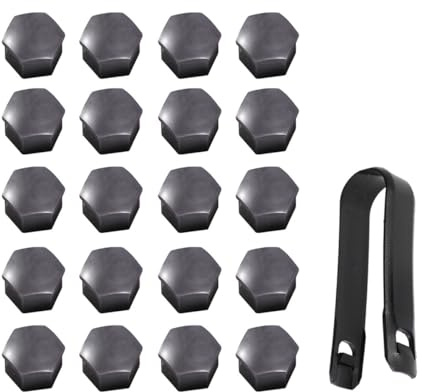 ULTECHNOVO Copridadi Ruota 17mm T39 in ABS 21 Pezzi per Bulloni