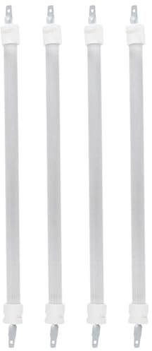 NIYANGLE Tube Chauffant en Quartz de Remplacement pour Chauffage de Terrasse Infrarouge Lot de 4 Tubes 27 Cm Résistants la Chaleur pour Radiateur Électrique Portable Élément Chauffant