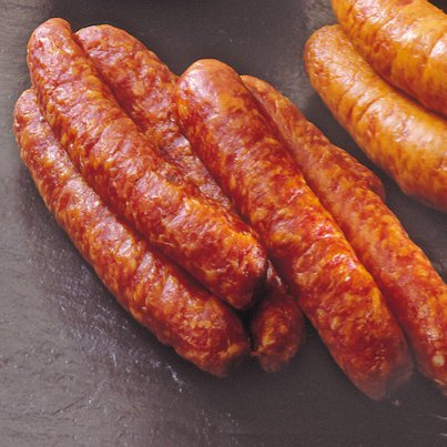 Rauchenden - Kochmettwurst im Naturdarm | 4er Packung ca. 380g | Perfekte Kochwurst/Mettenden mit Grünkohl