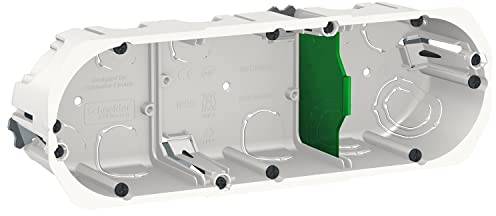 Schneider Electric - Multifix - boîte d'encastrement - Ø 67mm - prof 50mm - 3 postes entraxe 71 mm - IMT35935