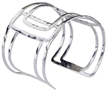 SILBERMOOS Damen Armspange Armreif Design Statement elegant offen 925 Sterling Silber