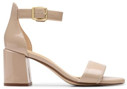 Clarks Ezoria Mae Womens Sand Patent, 3.5