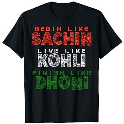 Indisches Cricket-Liebhaber, Geschenk, Trikot, Fanartikel T-Shirt