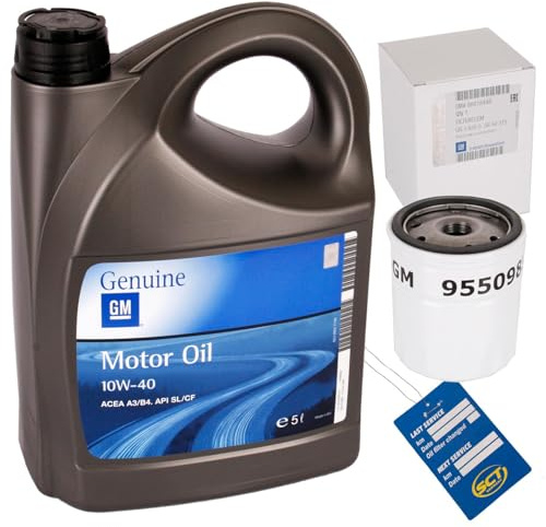Ölfilter + Öl 10W40 passend für Vectra C Corsa A B Astra F G