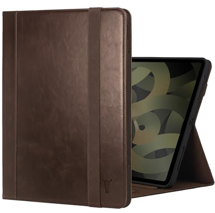 TORRO Hülle kompatibel mit iPad Air 13 M4 (2026), M3 (2025) & M2 (2024) - Lederhülle mit Standfunktion, Apple Pencil-Ladefunktion und Auto Wake-/Sleepfunktion (Dunkelbraun)