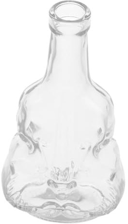 Warmhm Vase en Verre Transparent De Violon Petit Format, Récipient à Fleurs Hydroponique, Décoratif pour Centre De Table, Usage Intérieur Salon Chambre Bureau,