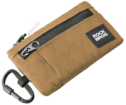 ROCKBROS Kleine Geldbörse Kartenetui, Multifunktional Brieftasche Slim Portemonnaie für Damen Herren Partitionsspeicher Kreditkarten Bargeld Schlüsselhalter