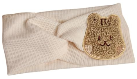 Bandeaux en Coton pour Bébé Bandeau Bébé Motif écureuil, Bébé Fille Bandeau, Serre Tete Bebe Fille, Bandeaux Bandeaux en Coton Doux et Extensibles Khaki