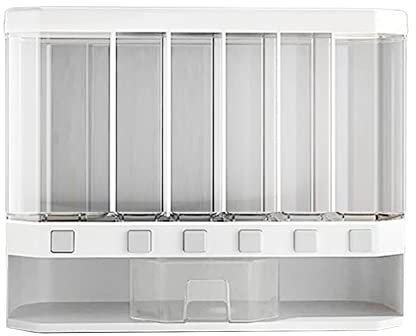 ZXXHNNAIHG Kitchen Grains Storage Dispenser Wall-Mounted Container Rice Barrels Sealed Dry Food Press Container Cereal Box