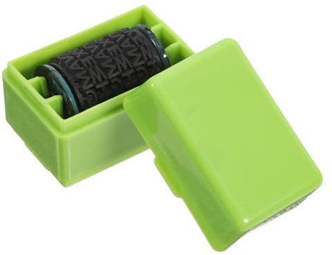 FOYTOKI Privacy Protector Roller Stamp, Green Ink Confidential Address Blackout Stamp for Identity Theft Protection and Mail Security, Compact Privacy Security Roller for Documents and Parcels