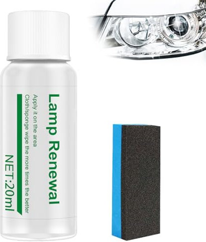 Matame Auto-Langzeitwirksames Scheinwerfer-Reparaturfluid, Scheinwerfer Aufbereitung Set, Scheinwerfer Polierset für Reinigt und Poliert Vermattete und Vergilbte Scheinwerfer aus Kunststoff (20ml-1)