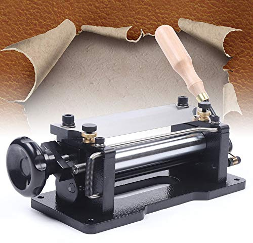 Lederschälmaschine, 2-6mm Manuelle Leder Werk Skiver Schäler Splitter Handspalter Lederspalter Spaltmaschine Pflanzenleder Geeignet DIY Maschine für Pflanzlich Gegerbtes