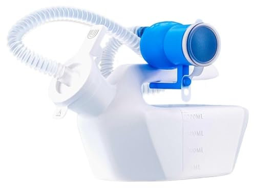 STHOYN Urinoir Homme Portable Hôpital Nocturne À Preuve De Déversement Pistolet Urinoir pour Homme Empêche Les Bouteilles De Urinal Homme(Blanc,B)