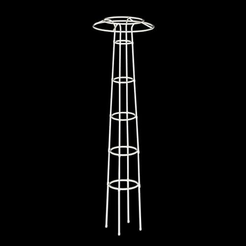 Enrejado de obelisco para Plantas trepadoras, 105cm/145cm/185cm/225cm, Soporte de Metal para Plantas, Soporte para Flores, Rosales, clemátides y jazmines