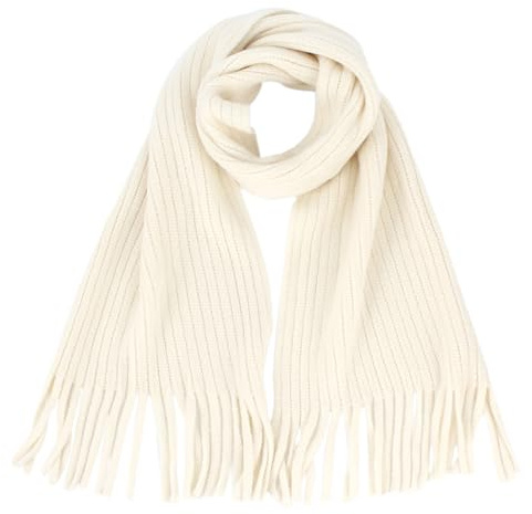 Aisi Girls Wool Knit Tassel Scarf Boys Autumn Winter Neck Warmer Solid Color Warm Neckerchiefs