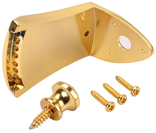 WEKADRIN Professional Metal Mandolin Tailpiece String Mandolin with Screws and Nut Installation Kit Replacement Bridge Accessory Easy to Install and