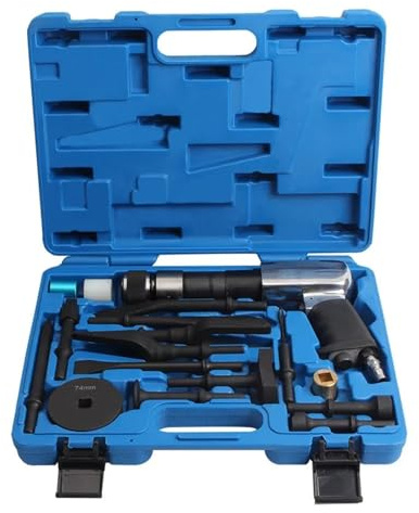 Scalpello Martello Pneumatico Kit Di Rimozione Del Giunto Sferico Pneumatico Con Adattatore For Smontaggio E Installazione Disco Freno, Strumenti For La Riparazione Auto Preciso E Potente