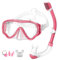 Set Snorkeling, Anti-Fog Maschera Snorkeling con Panoramica a 180 Gradi e Boccaglio Snorkel, Kit Snorkeling Professionale per Kids Bambini Ragazze Ragazzi