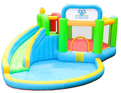 AIYIFUTY Castillo Hinchable, Casas hinchables con tobogán y trampolín
