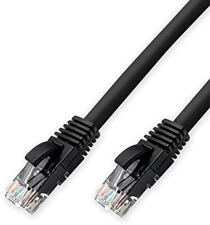 D.Square - Cable Ethernet Internet LAN 3m, Cat.6 U/UTP Negro, Cable de Red LSOH, Conector Rj45, 1 GB/S, Ideal para Router/Móderms, Switch, Repetidor, Ordenador, Portátil, Red Locales.