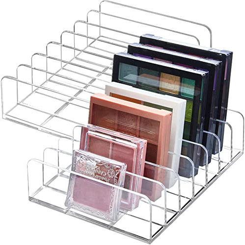 TUZAZO 2 Pack Acrylic Eyeshadow Palette Makeup Organizer