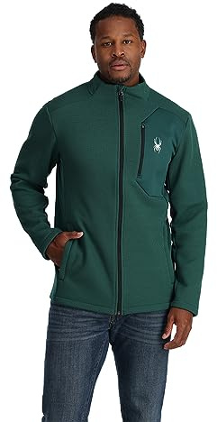 Spyder Men's Bandit Fleece Jacket, Cypress Green, XL