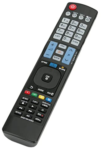 ALLIMITY AKB73615303 Remplacer la Télécommande adaptée à LG 3D Smart TV 32LM660S 47LM671S 50PM4700 60PM690S 47LM760S 50PM670S 42LM640S 42LM760S 55LM671S 60LM645S 47LM670S 47LM960V 55LM620S 55LM760S