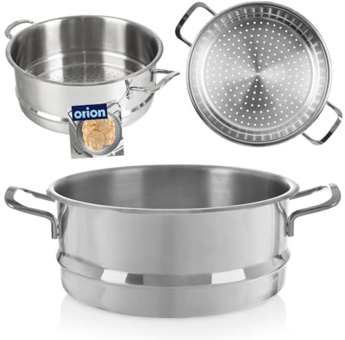 Dünsteinsatz Dämpfeinsatz Dampfgarer Einsatz aus Edelstahl 26 cm ANETT 5,5 L