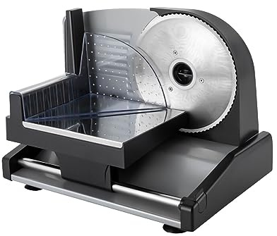 Meat Slicer Electric Food Slicer, 200w Food-grade Stainless Steel Meat Slicer Bread Slicing Machine Fruit Cutter, Adjustable Thickness, for Meat, Cheese, Bread