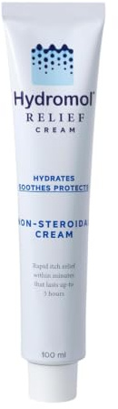Hydromol Relief, Non-Steroidal Cream for Atopic Dermatitis & Eczema, 100 ml | Long-Lasting Itch Relief, Fragrance & SLS-Free, Hyaluronic Acid & Shea Butter, Suitable for Adults & Children Over 6 Months