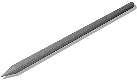 hanit® Recyclingpfosten, wetterfeste und langlebige Weidepfähle mit Spitze, 175 cm, Ø6cm, grau (36)