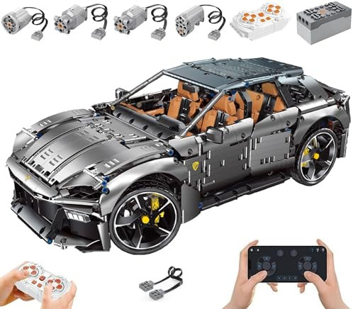 Technik Auto für Farrai Purosangue SUV, Mit Motoren Set, 1:8 Groß Automodell Bausatz, 3456 Teile Klemmbausteine Auto MOC Set