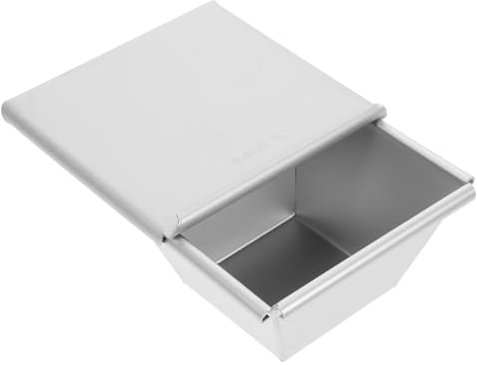 ABOOFAN Moules À Pain Pullman Avec Couvercle Boîte À Pain En Aluminium Anodisé Moule Antiadhésif Plaque De Cuisson Rectangulaire Toast Plat Avec Couvercle Ustensiles De Cuisson En Étain