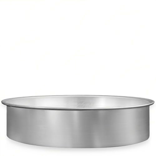 Set 2 Stampi Tortiera Professionali per Cottura, 15x10h cm, Rotondi, Alluminio Anodizzato | Senza Punti di Saldatura | Perfetta per Torte Margherita Alte e Dolci Rustici