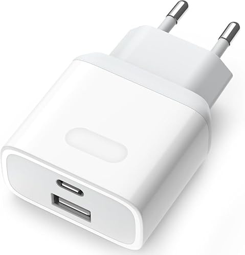 Embout Adaptateur Secteur Bloc USB Type C, Chargeur USB C 20W, Prise USBAC Rapide pour iPhone, Samsung Galaxy