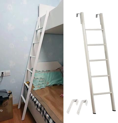 CMYUN Hochbett Leiter Loft-Wohnheim Leiter für Etagenbetten, Metall Ersatzleitern für Etagenbetten In Wohnmobilen, Seitentreppenleiter Platzsparend, Sicherheitsleiter für Wohnungen(150cm/59)
