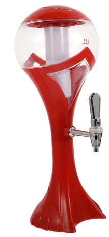 UTHCLO Bierturm Mit Ausziehbarem Griff Und Eiszapfen-design Für Getränke Für Party Camping Strand Und Terrasse Als Praktischer Spender